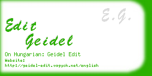 edit geidel business card